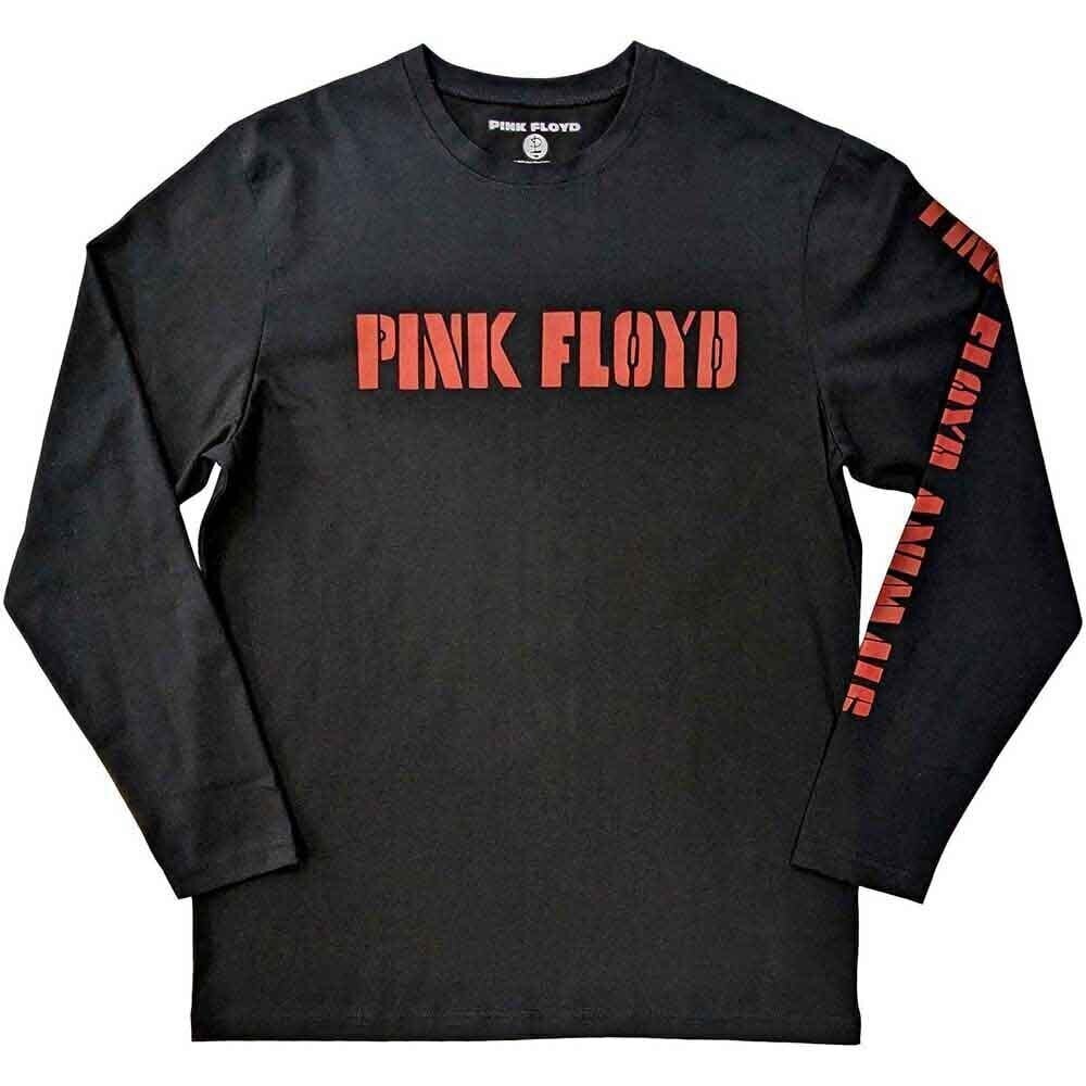Skjorte Pink Floyd Animals B&W Back & Sleeve Print Black L Skjorte