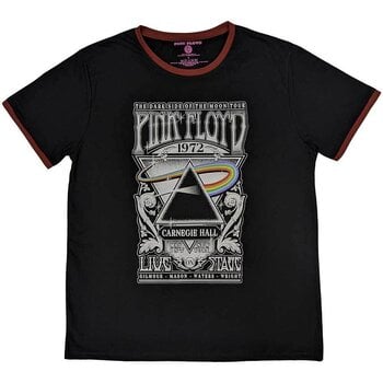Camiseta de manga corta Pink Floyd Carnegie Hall Poster Ringer Black 2XL Camiseta de manga corta - 1