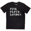 Pink Floyd Stencil Logo Black 2XL Camiseta de manga corta