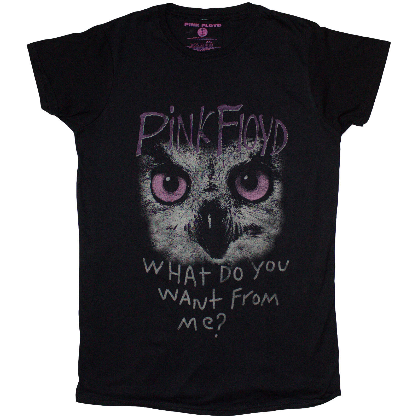 Skjorte Pink Floyd Owl - WDYWFM? Black XL Dame Skjorte