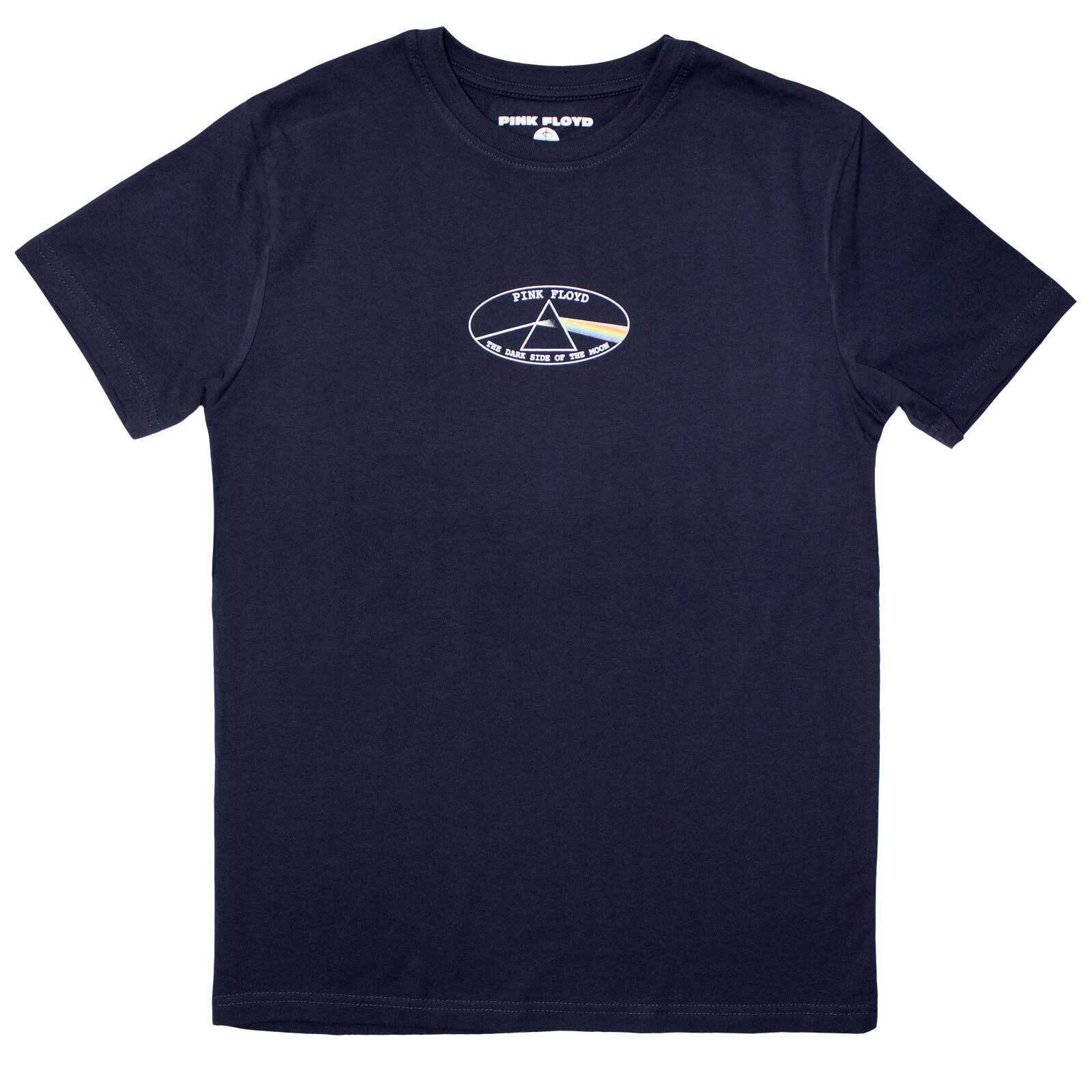 T-shirt Pink Floyd Mini Dark Side of The Moon Oval Navy Blue XL T-shirt