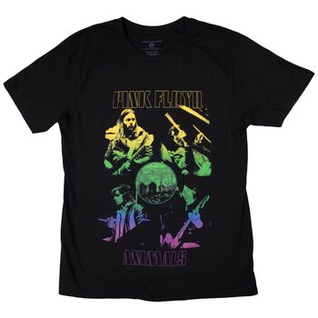 Skjorte Pink Floyd Animals Rainbow Photo (Back Print) Black 2XL Skjorte - 1