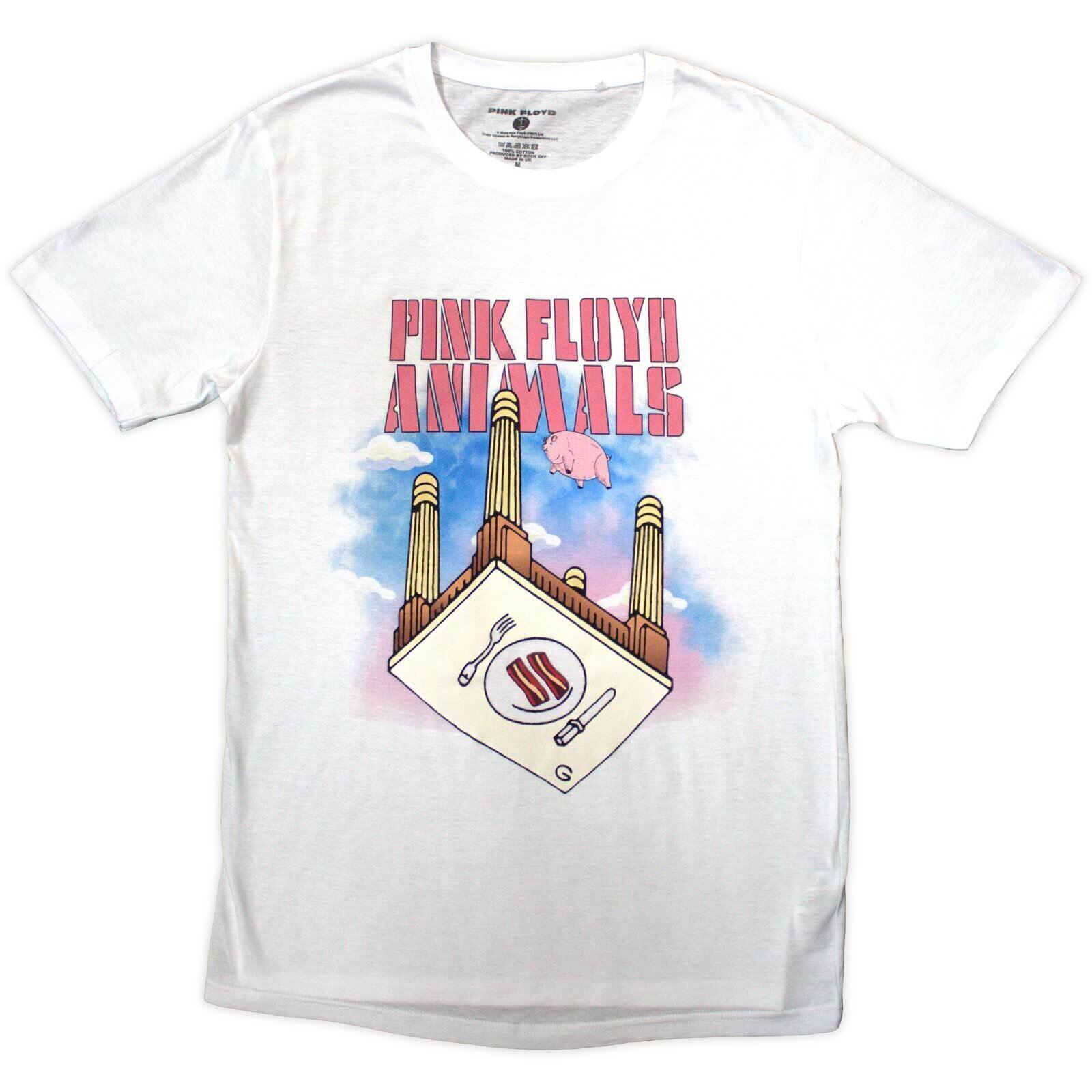 T-shirt Pink Floyd Animals Bacon Table White 2XL T-shirt