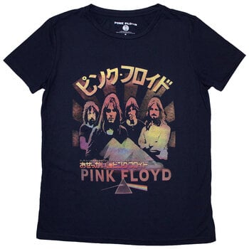 T-shirt Pink Floyd Japan Poster Navy Blue L Feminino T-shirt - 1