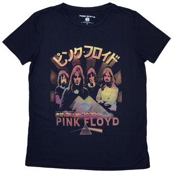 Camiseta de manga corta Pink Floyd Japan Poster Navy Blue 2XL De mujer Camiseta de manga corta - 1