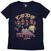 Camiseta de manga corta Pink Floyd Japan Poster Navy Blue 2XL De mujer Camiseta de manga corta