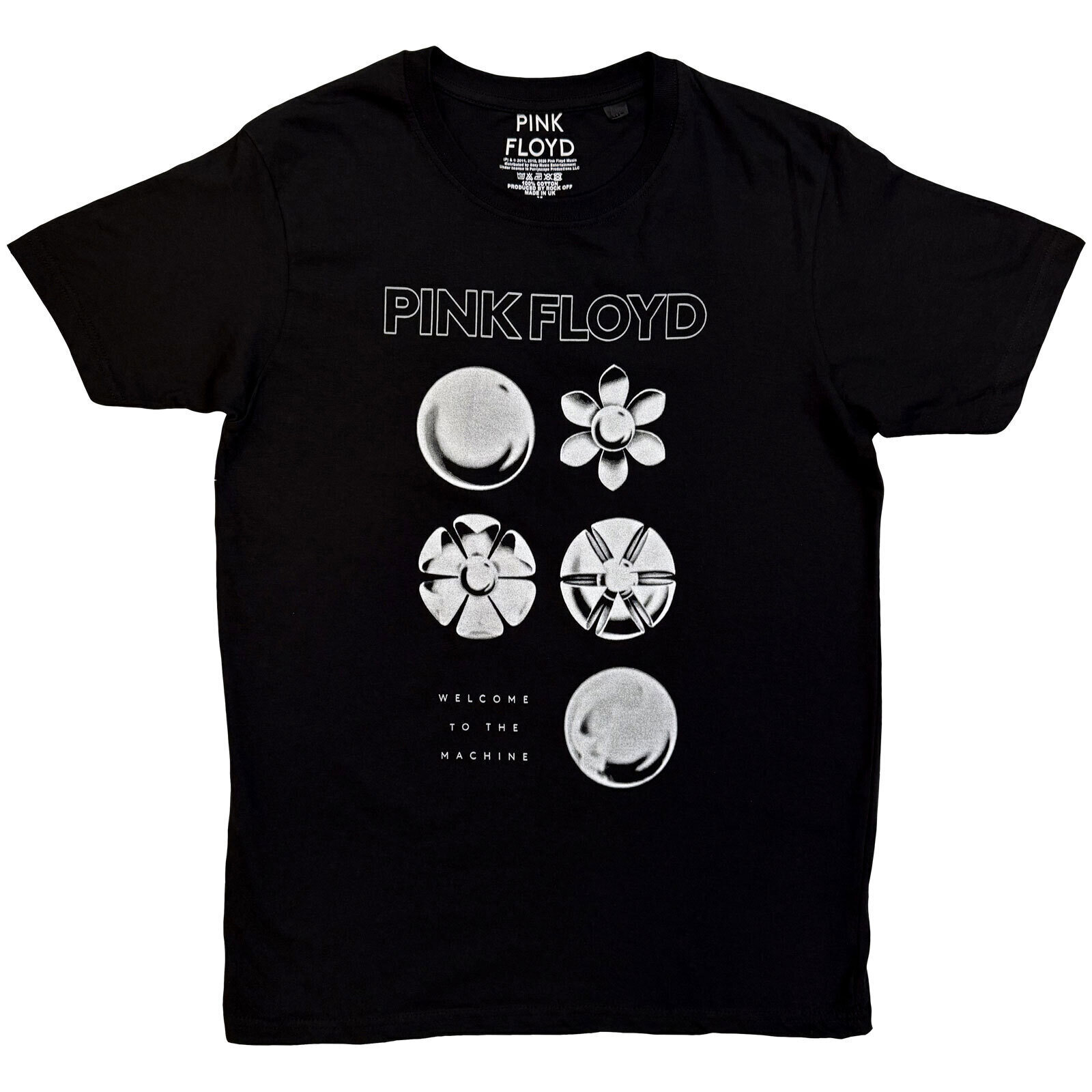 Skjorte Pink Floyd Flowers Black XL Skjorte