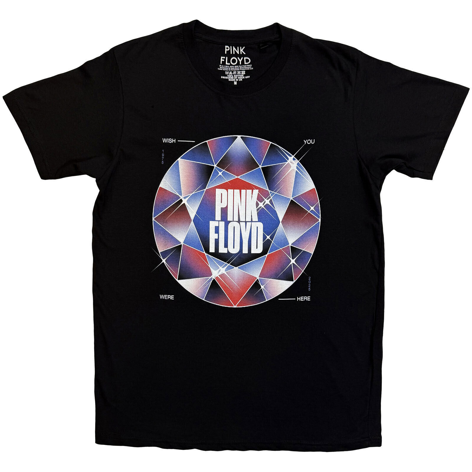 T-shirt Pink Floyd Diamonds Black M T-shirt