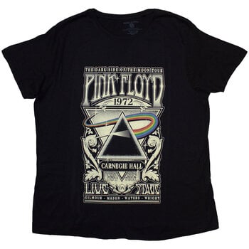 Camiseta de manga corta Pink Floyd Carnegie Hall Poster Black M De mujer Camiseta de manga corta - 1