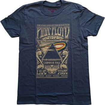 T-Shirt Pink Floyd Carnegie Hall Poster Navy Blue L Ladies T-Shirt - 1