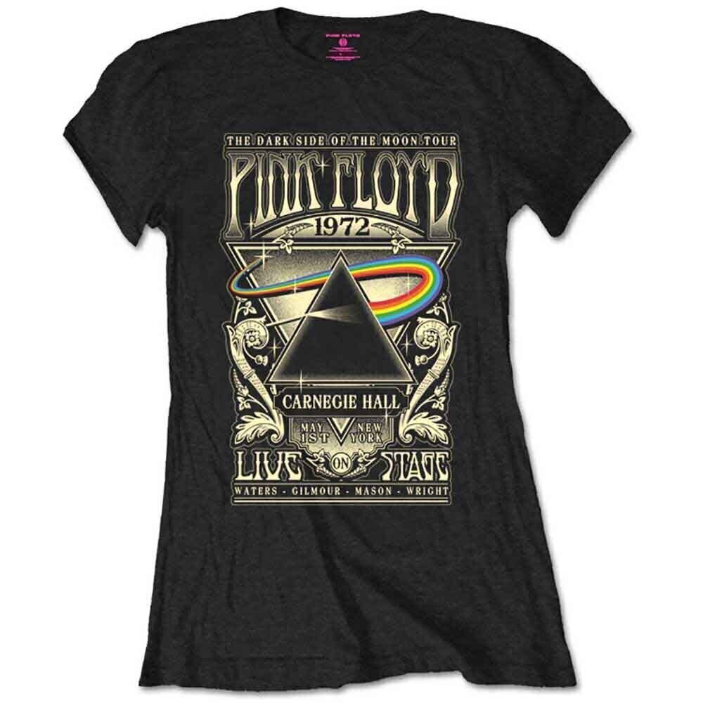 Tricou Pink Floyd Carnegie Hall Poster T-Shirt Black XL Damă Tricou