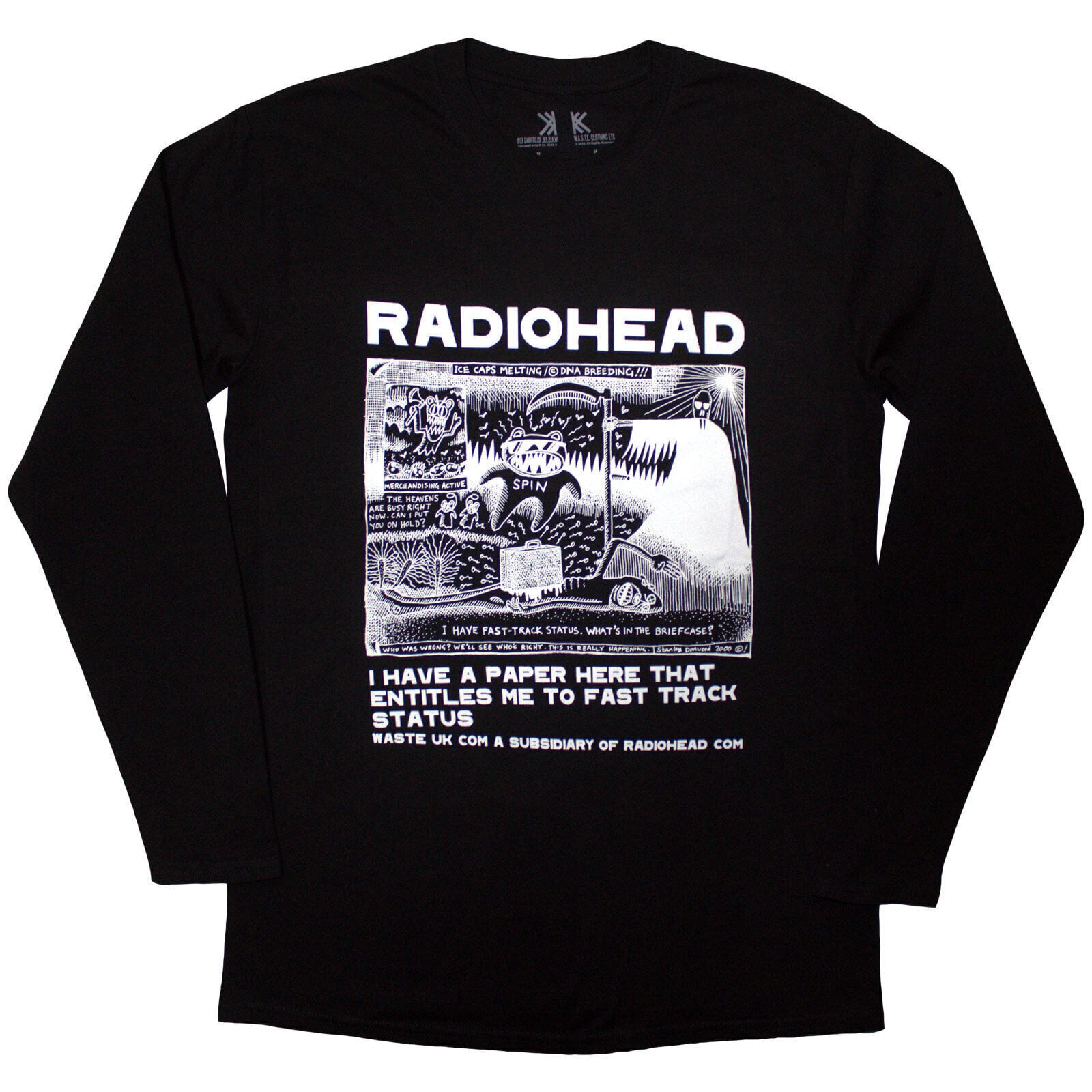 Košulja Radiohead Ice Caps Black S Košulja