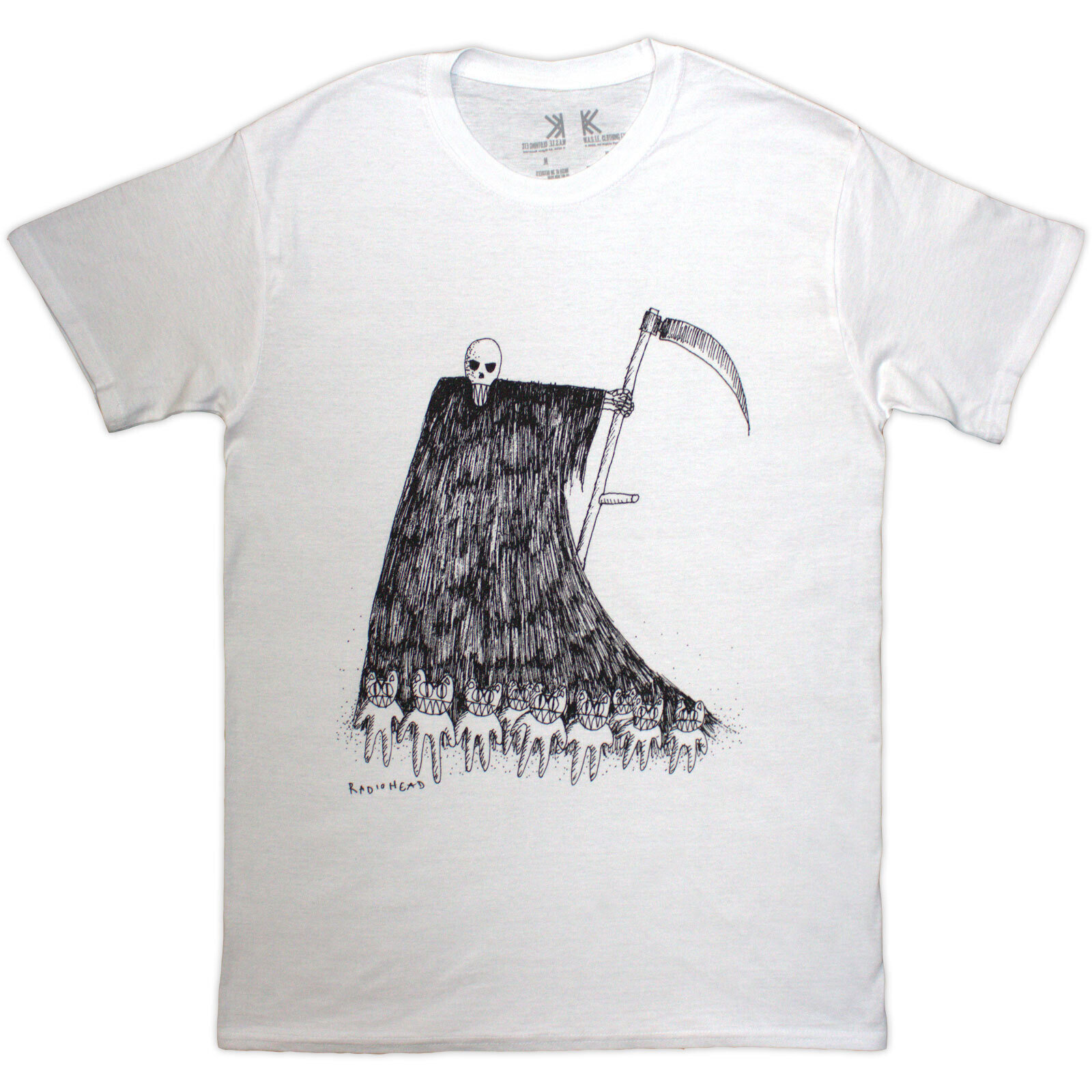 Tricou Radiohead Grim Reaper White S Tricou