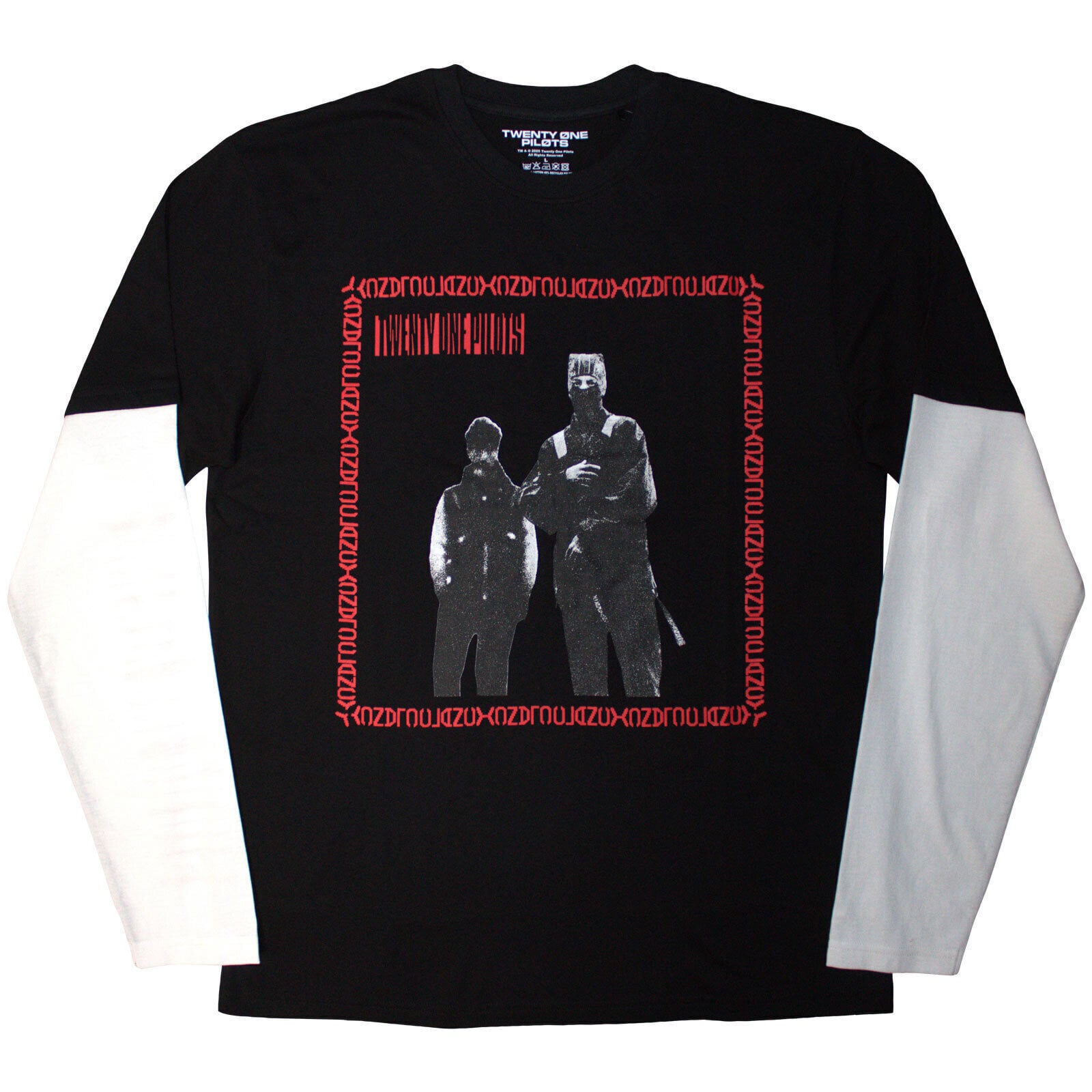 Tricou Twenty One Pilots Run Frame Black & White M Tricou