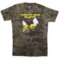 Twenty One Pilots Back To Back Wash Collection Green L T-Shirt