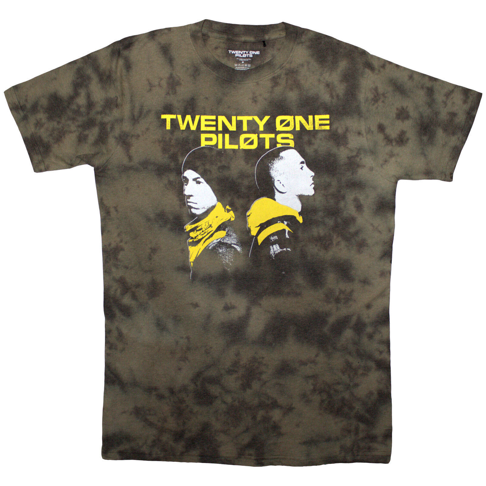T-shirt Twenty One Pilots Back To Back Wash Collection Green 2XL T-shirt