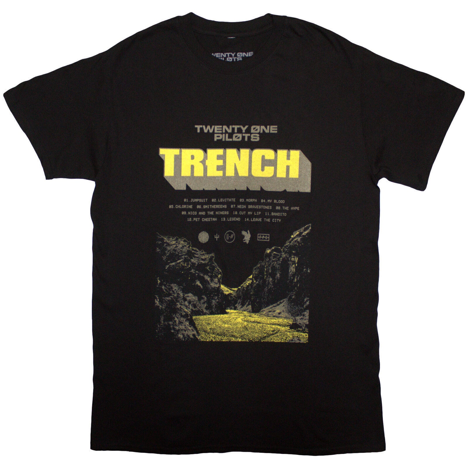 Skjorte Twenty One Pilots Trench Cliff Black XL Skjorte