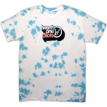 Tricou Twenty One Pilots Vintage Block Holiday Wash Collection Light Blue-White Dye-Wash M Tricou - 1