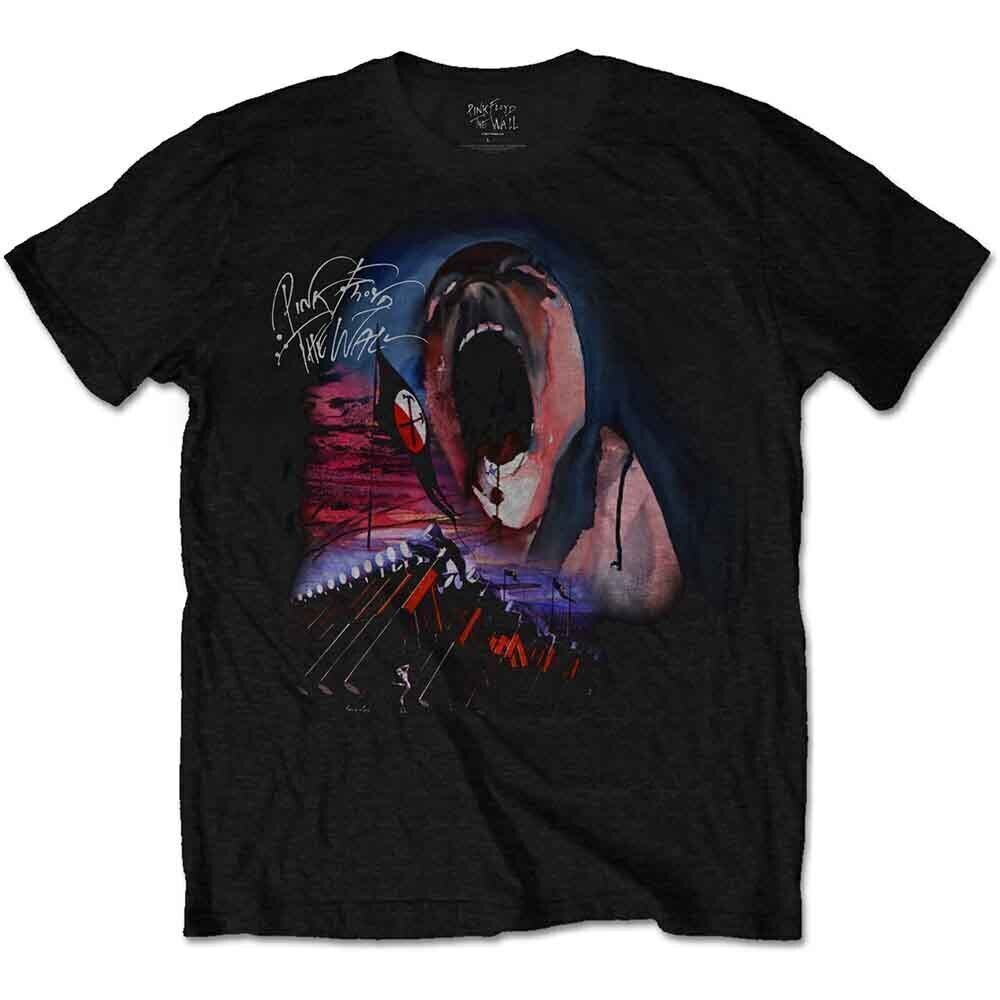 T-Shirt Pink Floyd The Wall Scream & Hammers Black L T-Shirt
