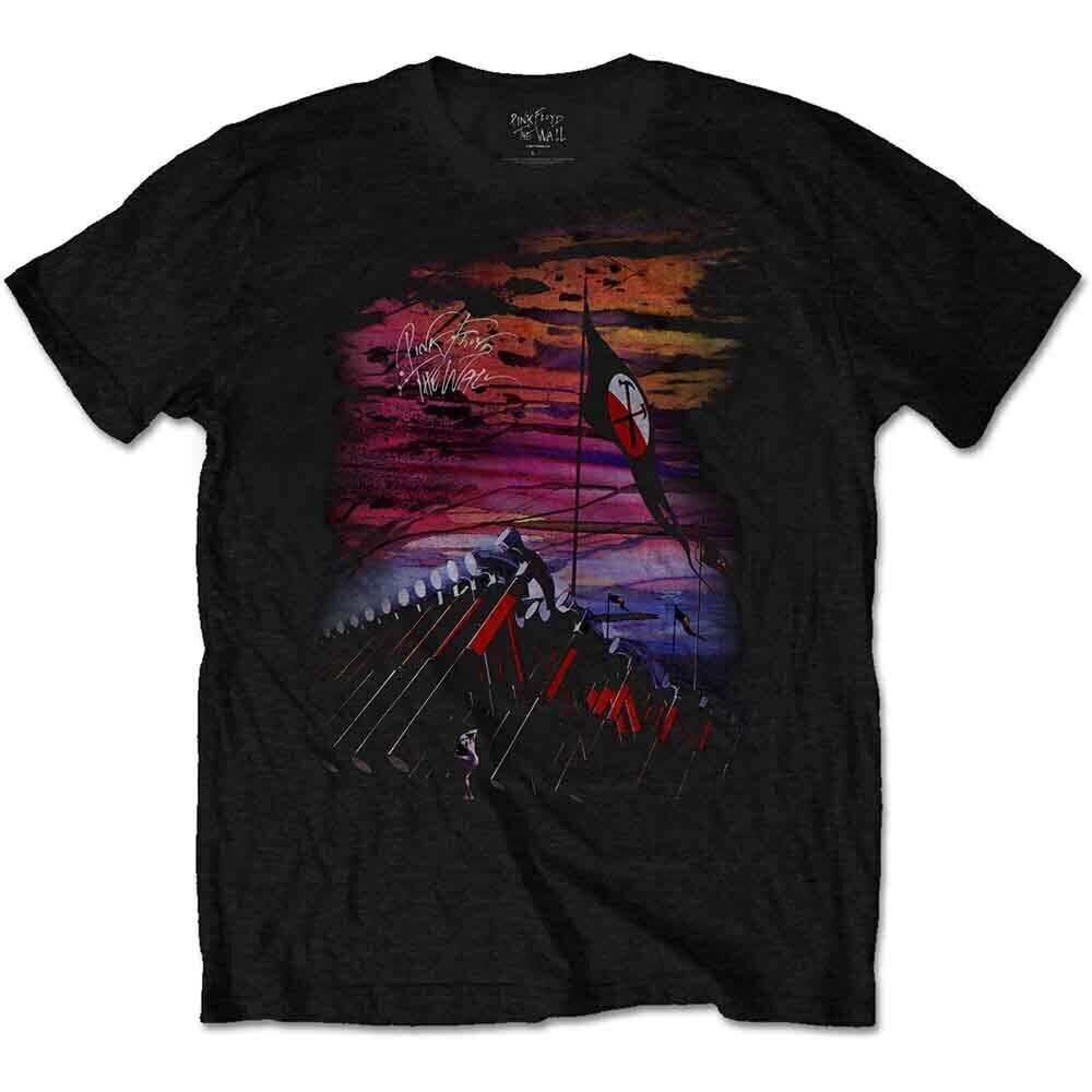 Shirt Pink Floyd The Wall Flag & Hammers Black S Shirt
