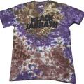 Black Sabbath Wavy Logo Wash Collection Brown & UV Purple M T-Shirt