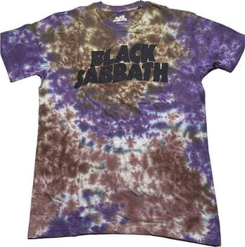 Tricou Black Sabbath Wavy Logo Wash Collection Brown & UV Purple L Tricou - 1