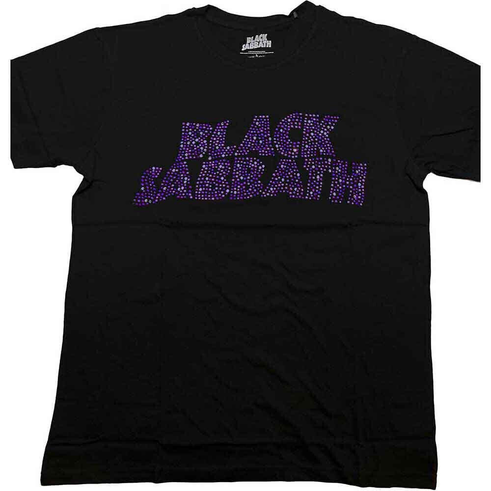 Shirt Black Sabbath Wavy Logo Embellished Black M Shirt