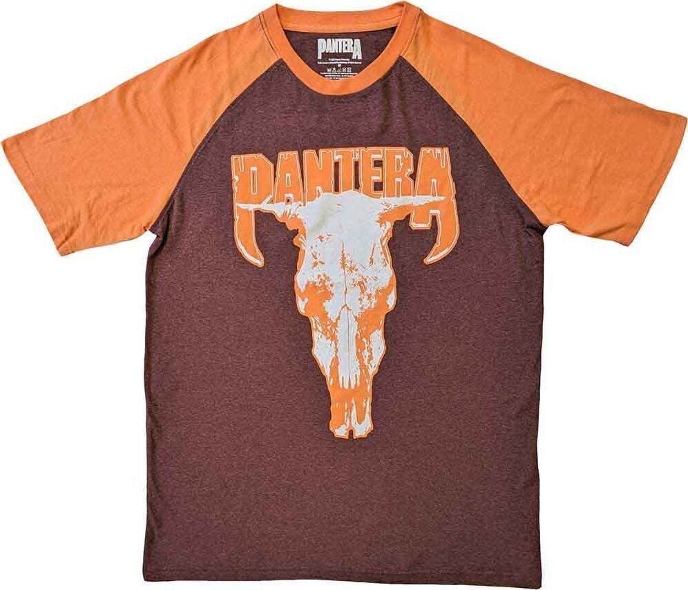 T-Shirt Pantera Skull Brown & Orange L T-Shirt