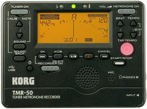 Acordor clip Korg Tuner Metronome Recorder TMR 50 BK - 1
