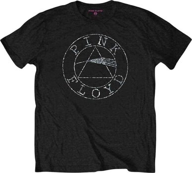 Tricou Pink Floyd Circle Logo Embellished Black L Tricou - 1