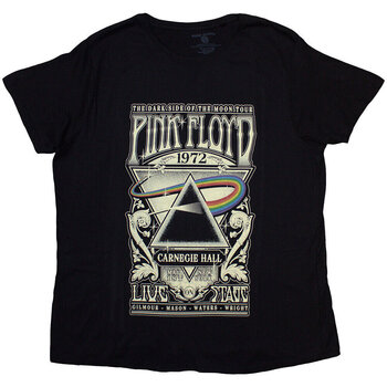 T-shirt Pink Floyd Carnegie Hall Poster Black XL Feminino T-shirt - 1