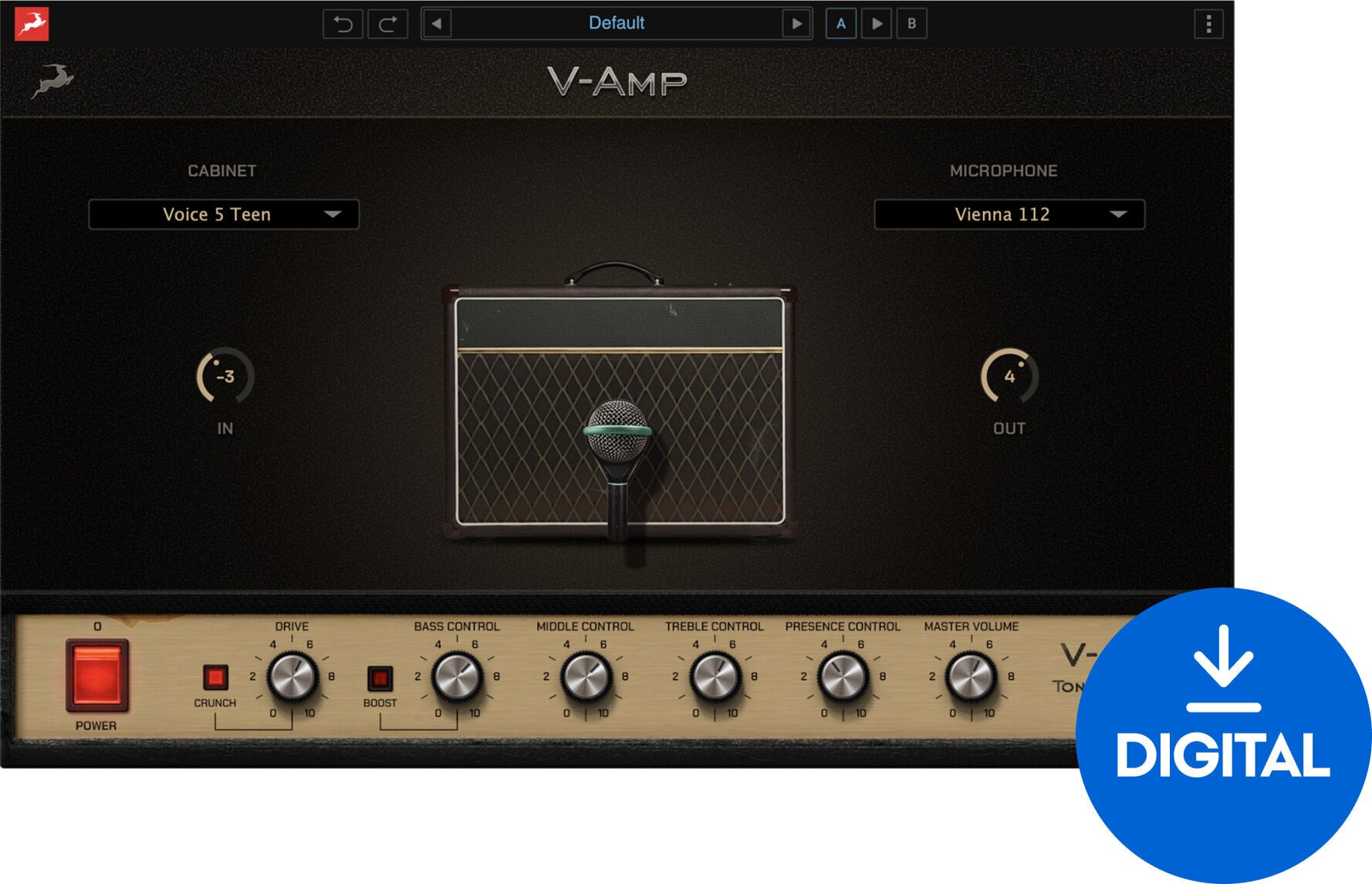 Programvare-plugin FX-prosessor Antelope Audio V-AMP