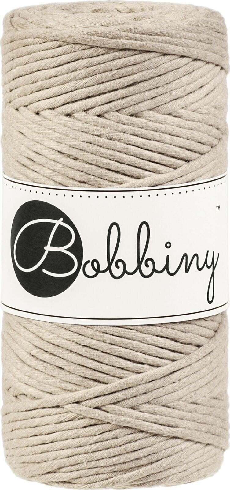 Naru Bobbiny Macrame Cord 3 mm 100 m Beige Naru