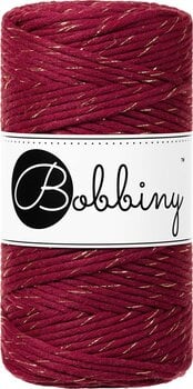 юта Bobbiny Macrame Cord 3 mm 100 m Golden Wine Red юта - 1