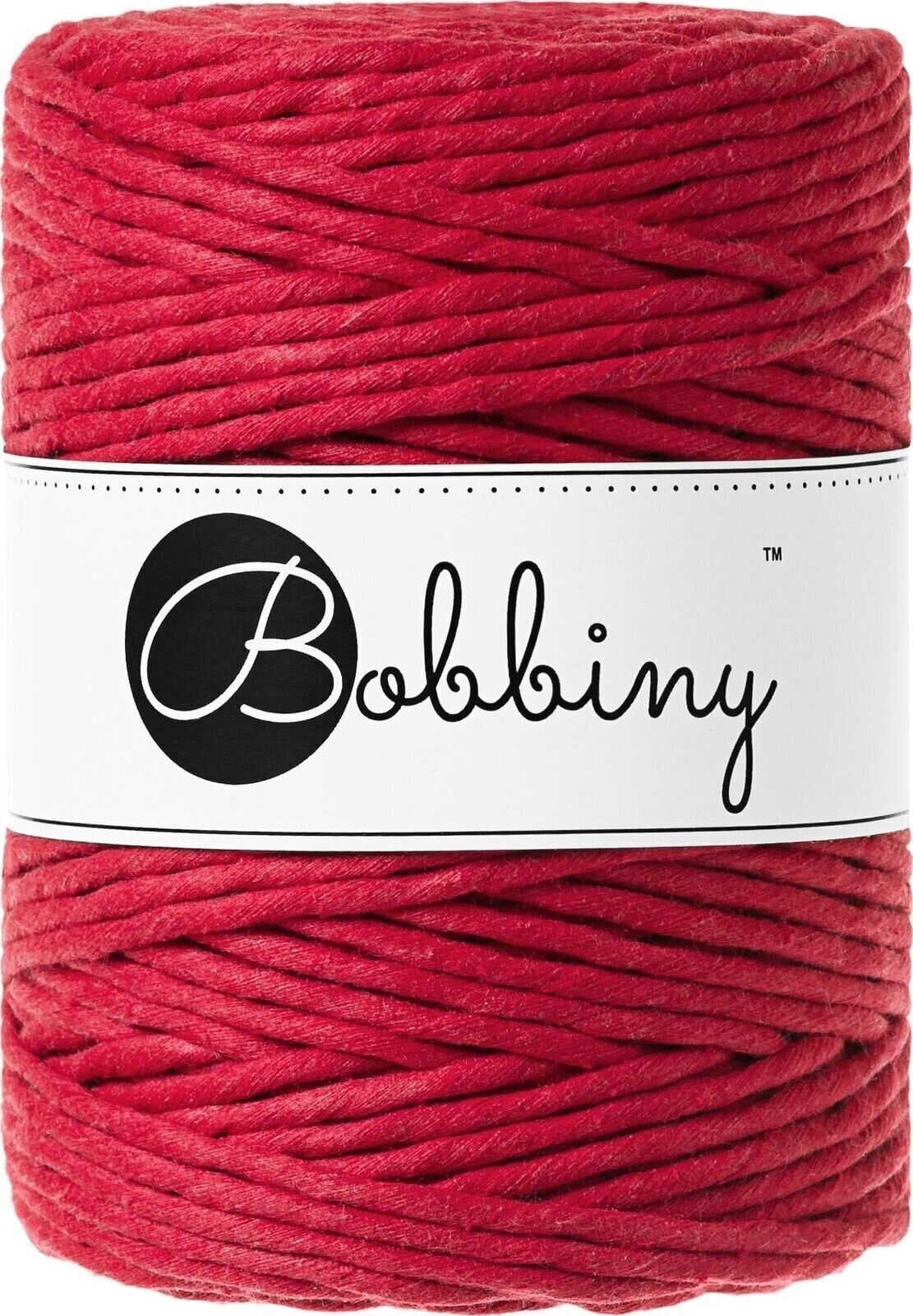 Naru Bobbiny Macrame Cord 5 mm 100 m Classic Red Naru