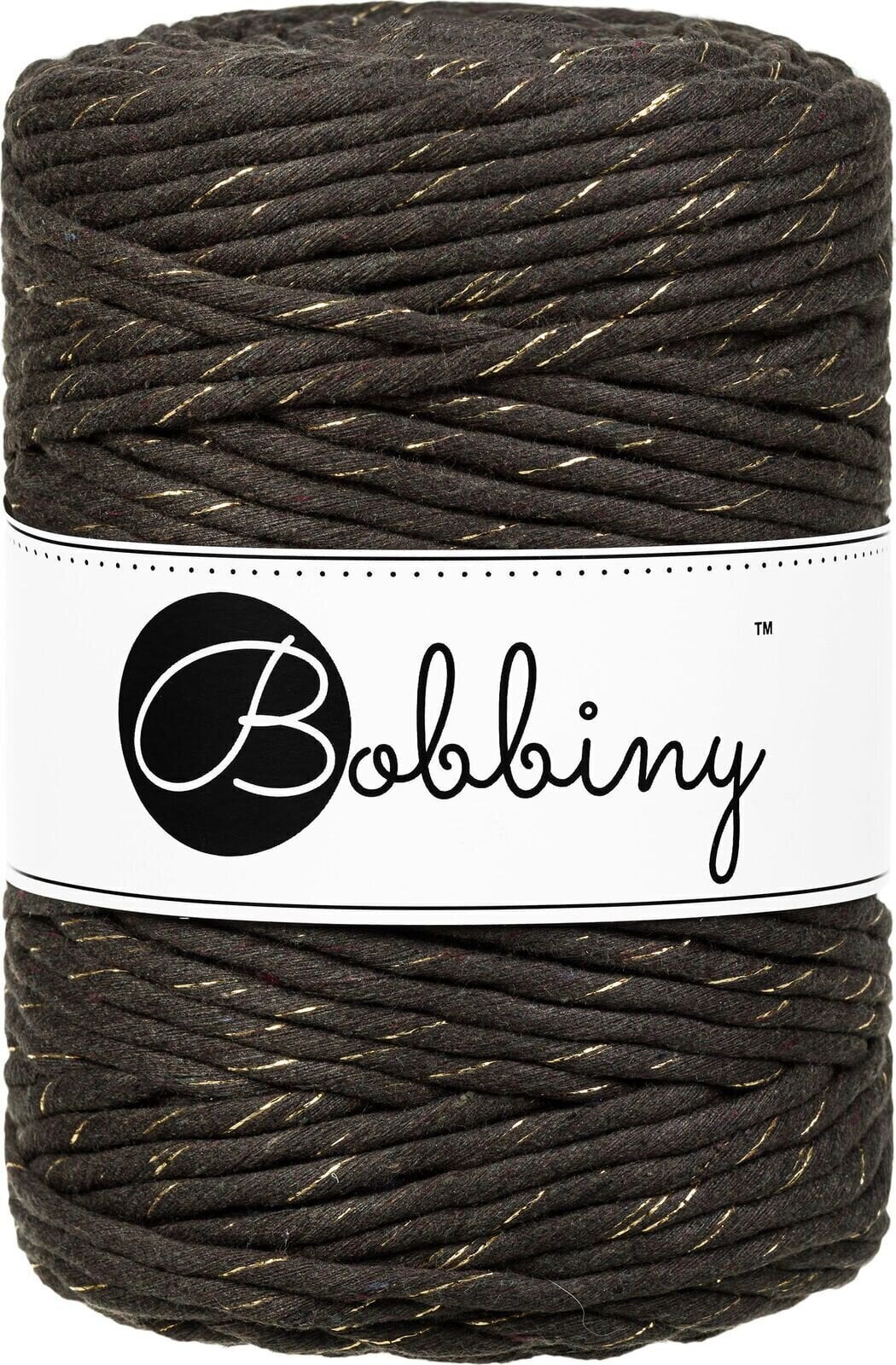 Kanap Bobbiny Macrame Cord 5 mm 100 m Golden Espresso Kanap