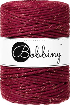 Cordon Bobbiny Macrame Cord 5 mm 100 m Golden Wine Red Cordon - 1