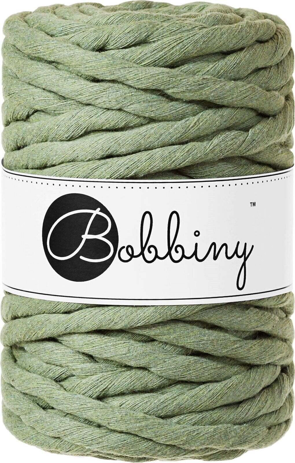 Kanap Bobbiny Macrame Cord 9 mm 30 m Eucalyptus Green Kanap