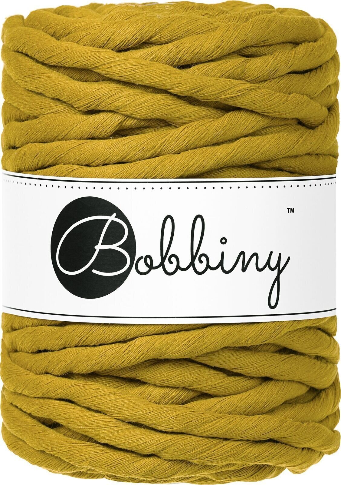 юта Bobbiny Macrame Cord 9 mm 30 m Spicy Yellow юта