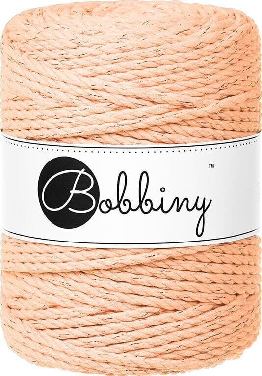 Kanap Bobbiny 3PLY Macramé Rope 5 mm 100 m Unicolor Peach Fuzz Kanap