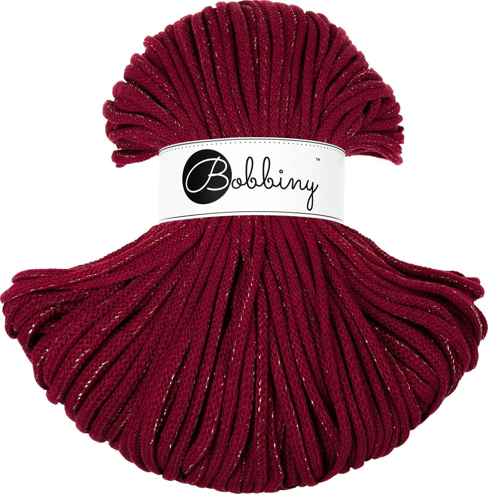 Vrvica Bobbiny Premium 5 mm 100 m Golden Wine Red Vrvica