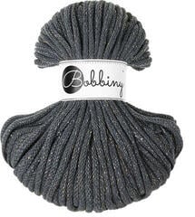 Touw Bobbiny Premium 5 mm 50 m Shiny Charcoal Touw