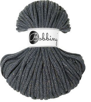 Vrvica Bobbiny Premium 5 mm 50 m Shiny Charcoal Vrvica - 1