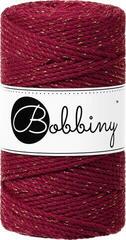 Naru Bobbiny 3PLY Macramé Rope 3 mm 100 m Golden Wine Red Naru
