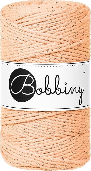 Kanap Bobbiny 3PLY Macramé Rope 3 mm 100 m Unicolor Peach Fuzz Kanap