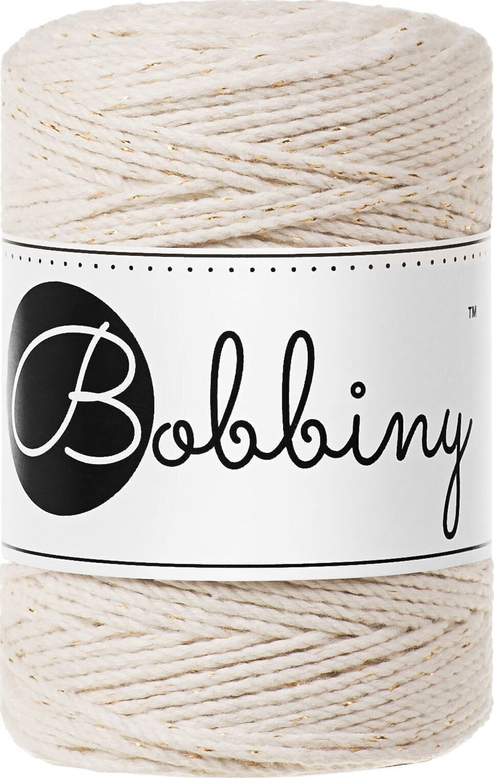 Șnur  Bobbiny Macrame Cord 1,5 mm 100 m Golden Natural Șnur 
