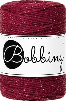 Vrvica Bobbiny Macrame Cord 1,5 mm 100 m Golden Wine Red Vrvica - 1