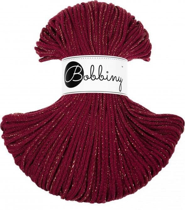 Vrvica Bobbiny Junior 3 mm 100 m Golden Wine Red Vrvica