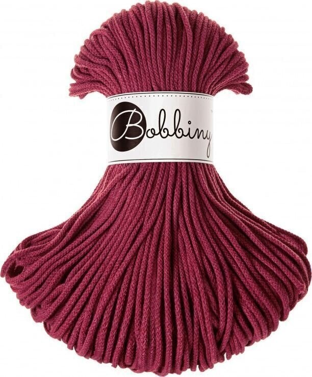 Šňůra  Bobbiny Junior 3 mm 100 m Wine Red Šňůra 