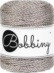 Kanap Bobbiny 3PLY Macramé Rope 3 mm 50 m Metallic Platinum Kanap